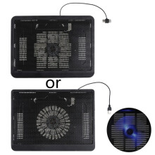 FOR Laptop Cooler Portable 2 USB Powered Quiet Fans Laptop Notebook Cooling Pad