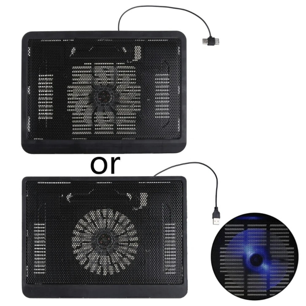 For Laptop Cooler Portable 2 Usb Powered Quiet Fans Laptop Notebook Cooling Pad 9180479538097