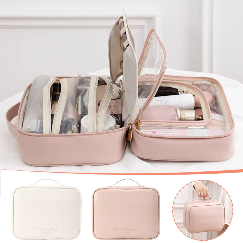 Jacenvly Clearance Wall Decor for Bedroom Multi-Compartment Toiletry Bag Leather Toiletry Bag Kitchen Decor