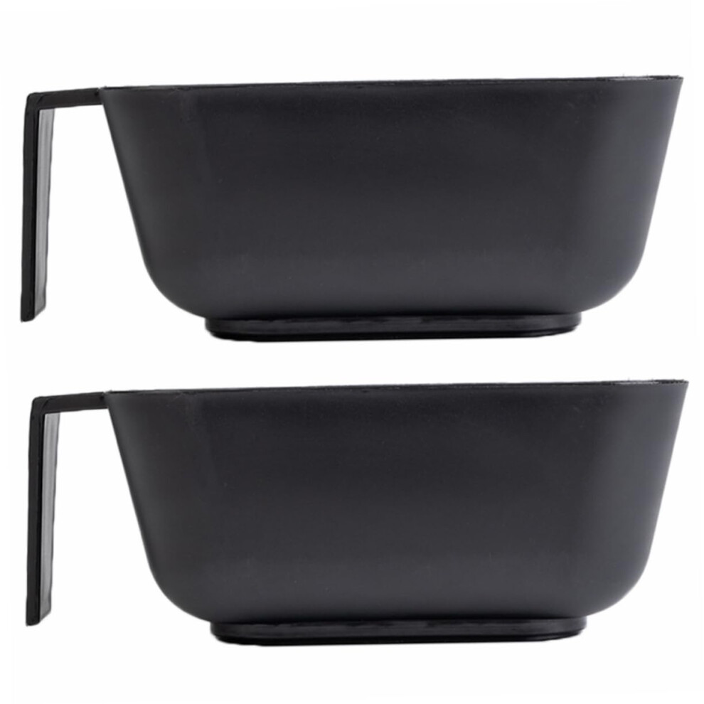 2pcs Hair Dye Mixing Bowls with Ergonomic Handle Grip for Salon and Home Use Stackable Design