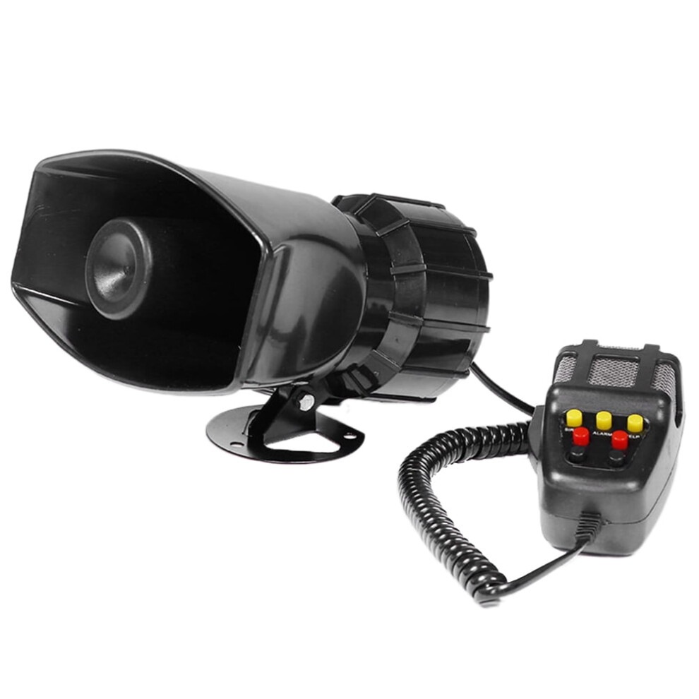 Car Recording Siren Speaker, 12V 100W 7 Tones Car Siren Horn Speaker And Mic Pa Speaker System 9180479538745