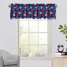 Holiday Sales Lmueinov Living Room Curtains, American Flag Pattern With Stars And Translucent Stripes, For, Eyelets Family Gifts Saving Up To 30% Off