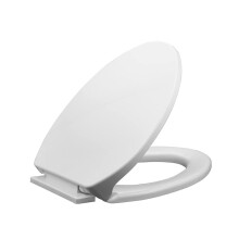 Universal Oval Toilet Seat Cover Slow Close Quiet Design Easy Install Scratch Surface