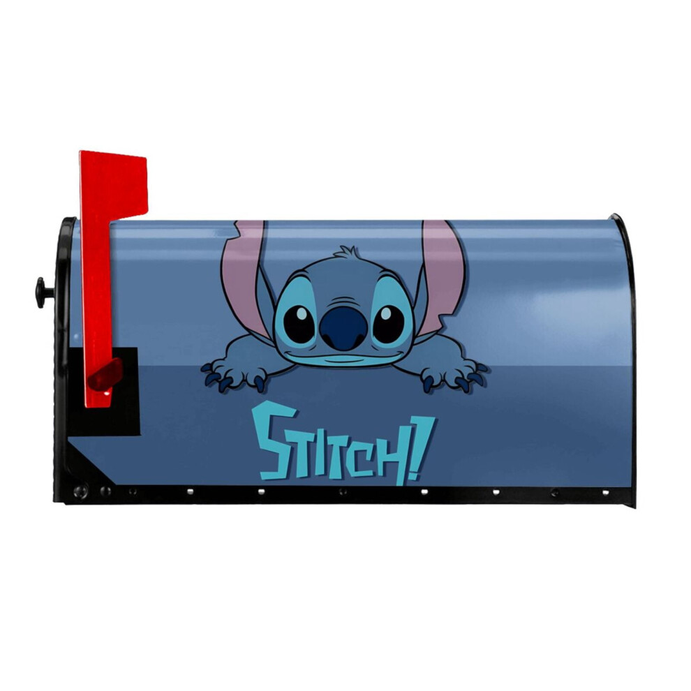 Stitch Magnetic Mailbox Cover Standard Size Waterproof Mailbox Wraps Post Letter Box For Garden Yard Decor 25.5X21 In Theme-3 9180479537656