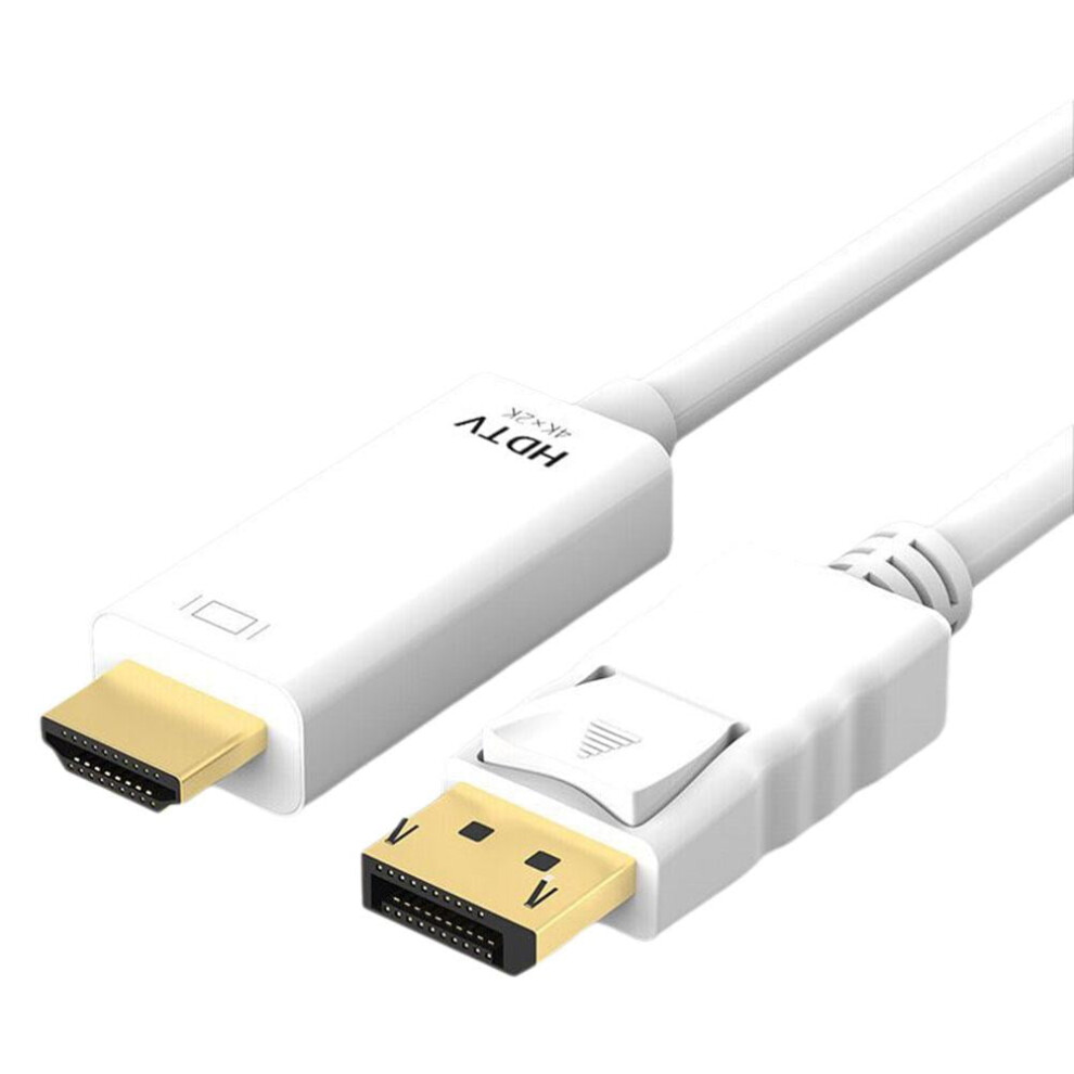 Dp To Hdmi Desktop Graphics Monitor High Definition Cable Displayport To Hdmi) B8u3 Black/White 9180479540595