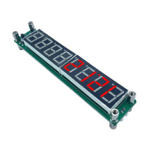 jixopn PLJ-8LED-R RF Signal Frequency Counter 0.1MHZ-2.4GHz Digital Cymometer Meter Tester LED Display 8-Bit Display DC 8V-15V
