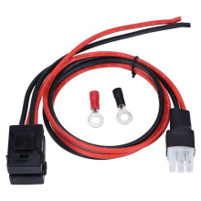 Power Supply Cord Cable 30A Fuse 6 Pin Short 1M/3.3ft Portable for ft-897D Direct Replaces Accessory Easy to Install Spare Parts