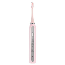 Yonrjhukm USB Charging Electric Toothbrush, Electric Toothbrush with 2 Brush Heads, Smart 4 Modes Timer Electric Toothbrush IPX7 Water Resistant