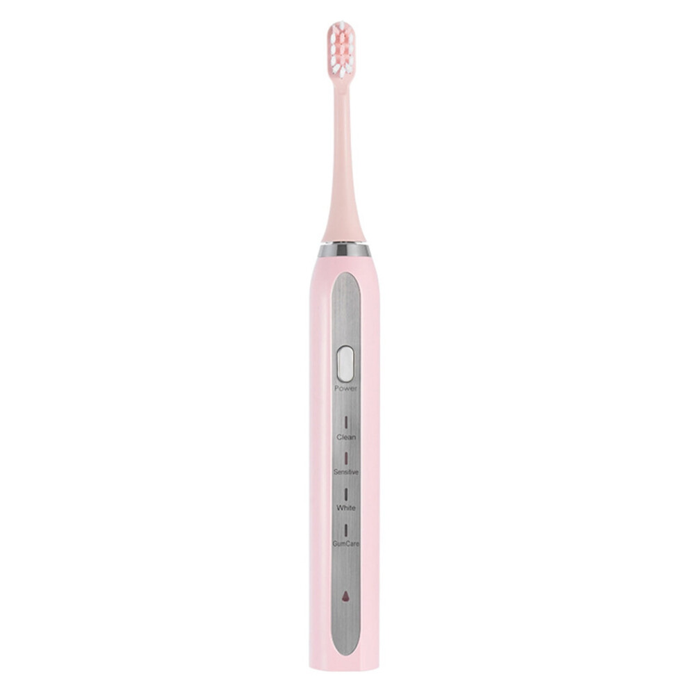 Yonrjhukm USB Charging Electric Toothbrush, Electric Toothbrush with 2 Brush Heads, Smart 4 Modes Timer Electric Toothbrush IPX7 Water Resistant