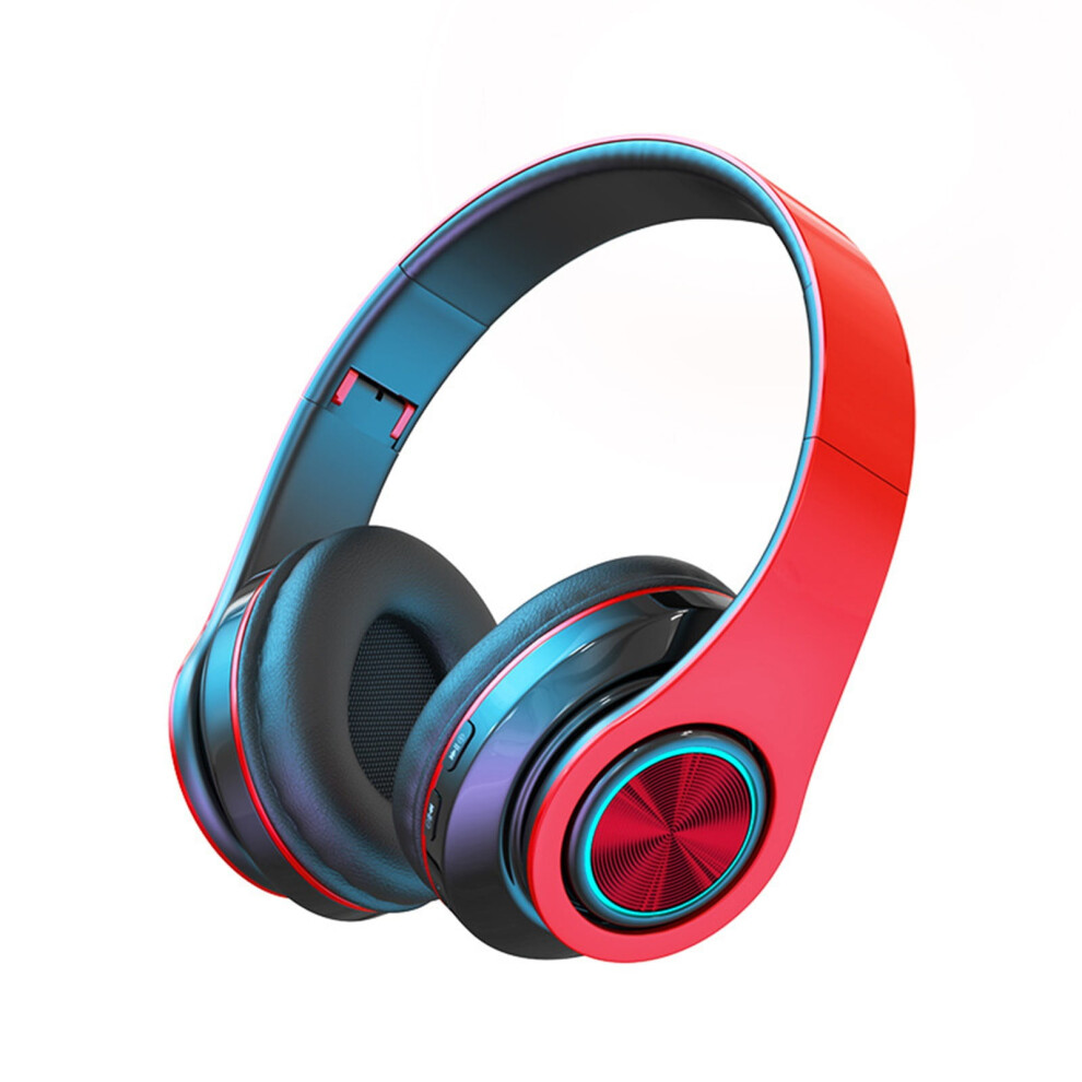 Zeceouar Wireless Bluetooth 5.2 Headphones With Subwoofer, Led Compatible With Mobile, Computer, Game, Music & Sports Light 9180479540502