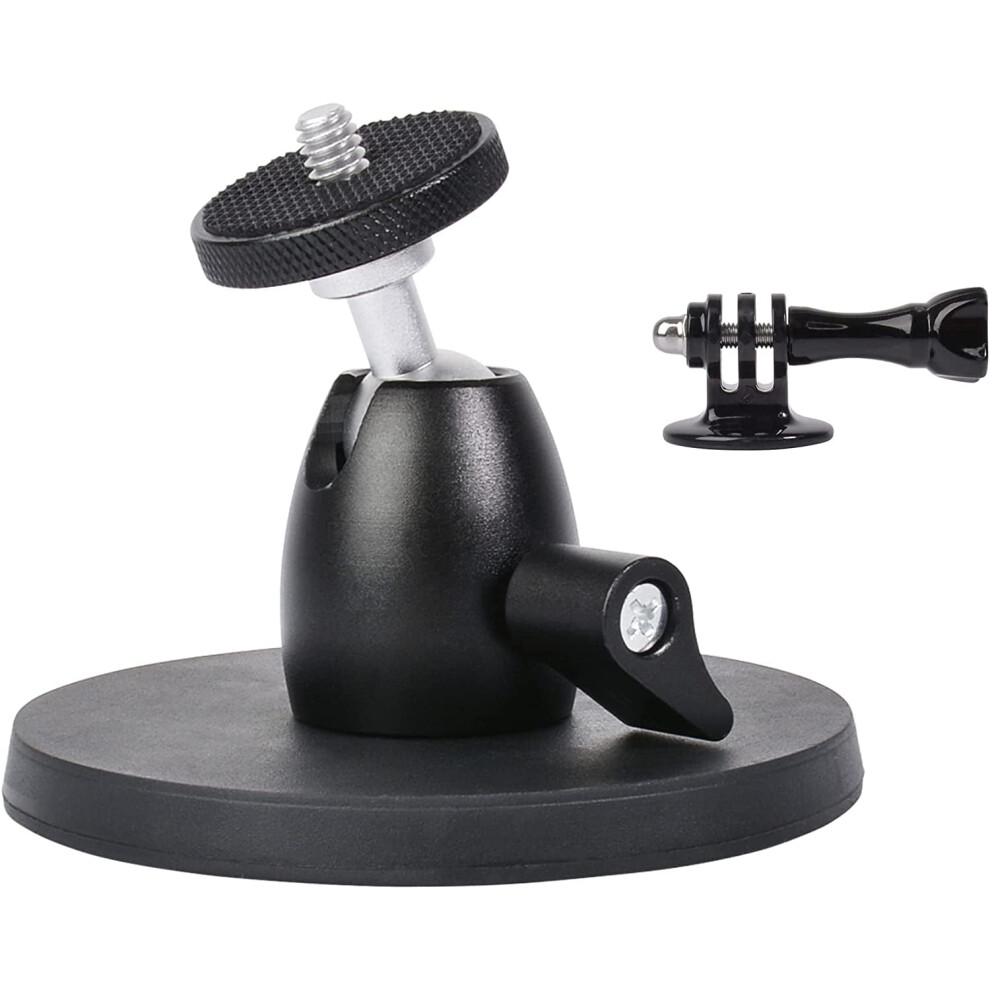 Magnetic Camera Mount Base With Mini Ball Head And Gopro Adapter For Action Camera Go Pro Hero / Dji Osmo / Insta360 9418476369643