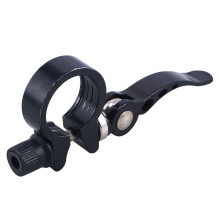 unbranded 28.6mm Aluminum Alloy Cycling Bike Quick Release Seatpost Clamp (Black)