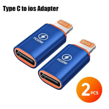 USB C to Lightning Adapter PD 20W/120W Fast Charging, compatible with iPhone iOS, USB Type C Converter Cable, 2PCS