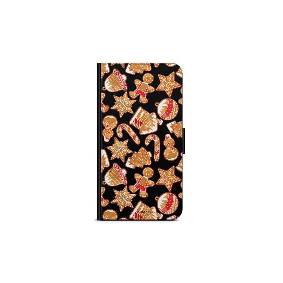 Bjornberry Wallet Case Compatible With Iphone 11 - Christmas Gingerbread 9418476370939