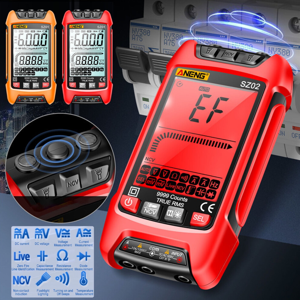 Yifudd Fully Automatic Digital Display Multimeter, Intelligent Handheld Meter, High-Precision Backlight, Electrician Maintenance Instrument 9418476370762