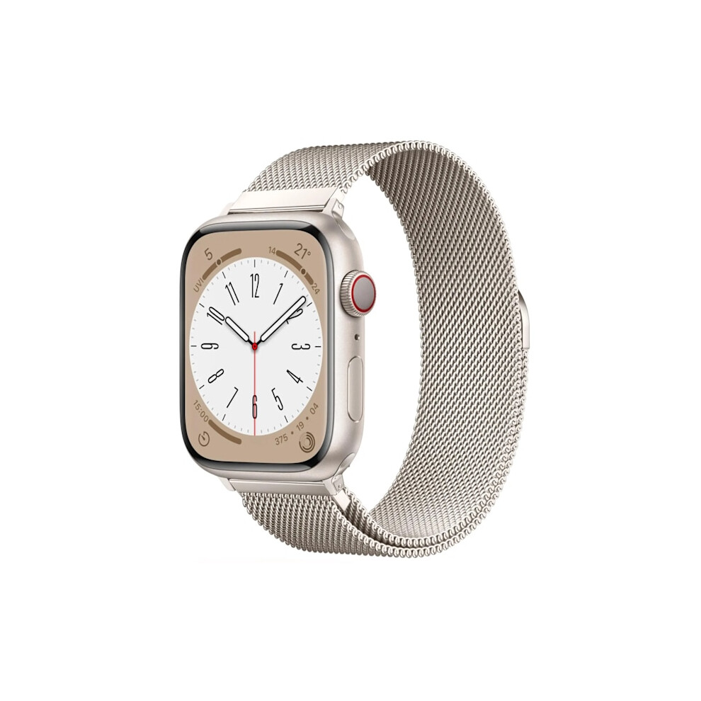 Milanese Loop Band Compatible With Apple Watch 38Mm 40Mm 41Mm 42Mm 44Mm 45Mm 49Mm Iwatch Series 3 5 6 7 8 9 Se Ultra 2 Starlight 9418476370908