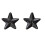 Black Home Decor Statue 2 Pcs Decorate Chopstick Rest Tableware Holder Chopsticks 1