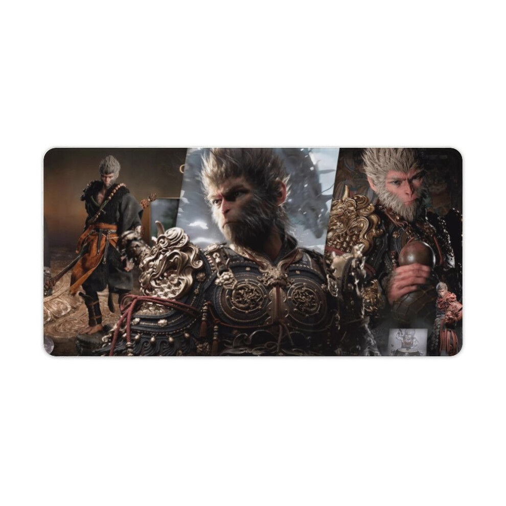 Myth Wukong Mouse Pad Gaming Mouse Mat Cute Mousepad For Office Home Computer Mouse Keyboard 30X60cm Black 9180479539957