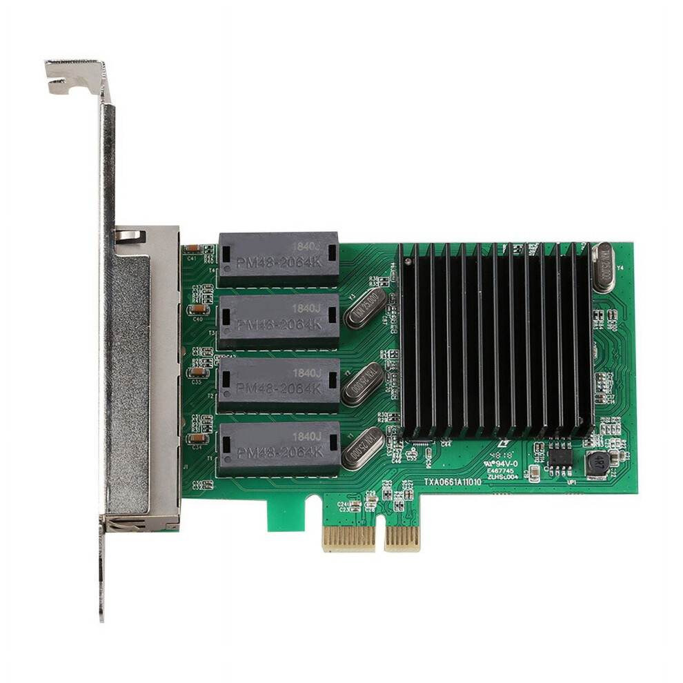 Pci-E 4 Port Gigabit Network Card Pci-E Rtl8111h Chip 1000Mbps Rj45 Lan Adapter Network Controller Green 9180479539971