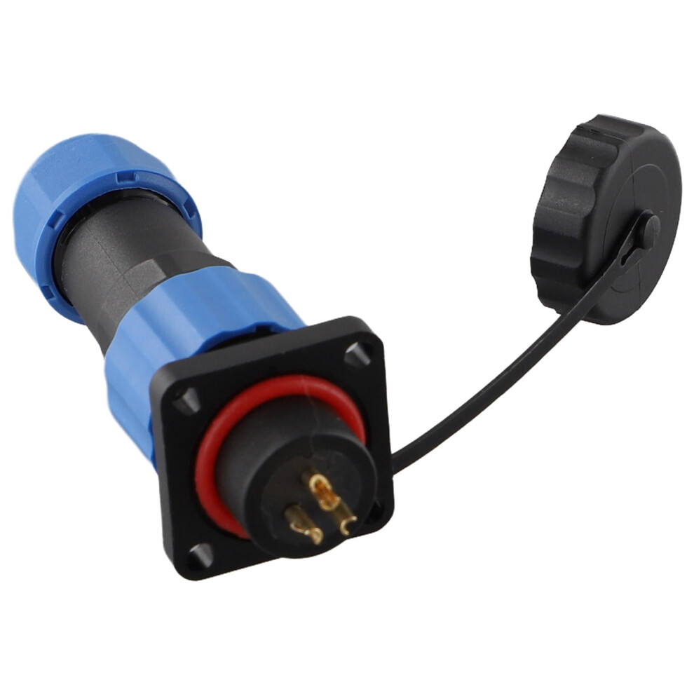 Sp16 Square Panel Mount Ip68 Waterproof Plug & Socket Circular Connector 2-9Pin 3Pin 9130661651639