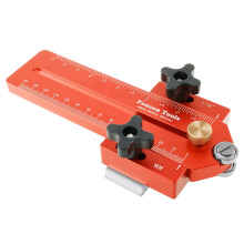 Adjustable Aluminum Table Saw Jig Guide Tool, Compatible with Table Saw & Band Saw, Safe Fence Guide Woodworking Accessory