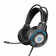 jixopn Wired Game Headphone LED Light Deep Bass Stereo Headset with Mic for Computer PC