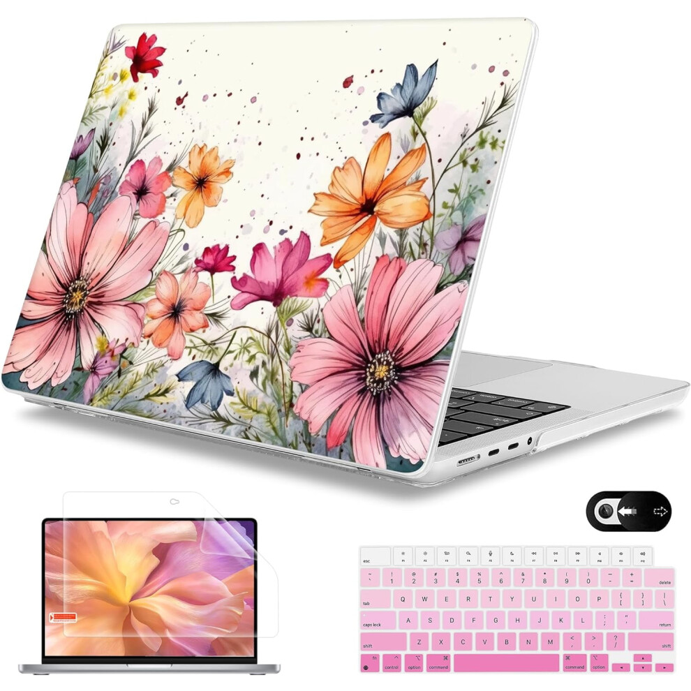 Case For Macbook Pro 16" M3 A2991 M2 A2780 M1 A2485 (2021/2022/2023) Pro/Max Chips With Touch Id, Hard Shell 9130661652667