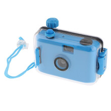Underwater Diving 35mm Film Camera With Case, Waterproof Blue