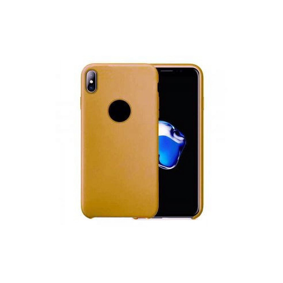 Smooth Liquid Silicone Case For Compatible With Apple Compatible With Iphone X Caramel 9170372878703