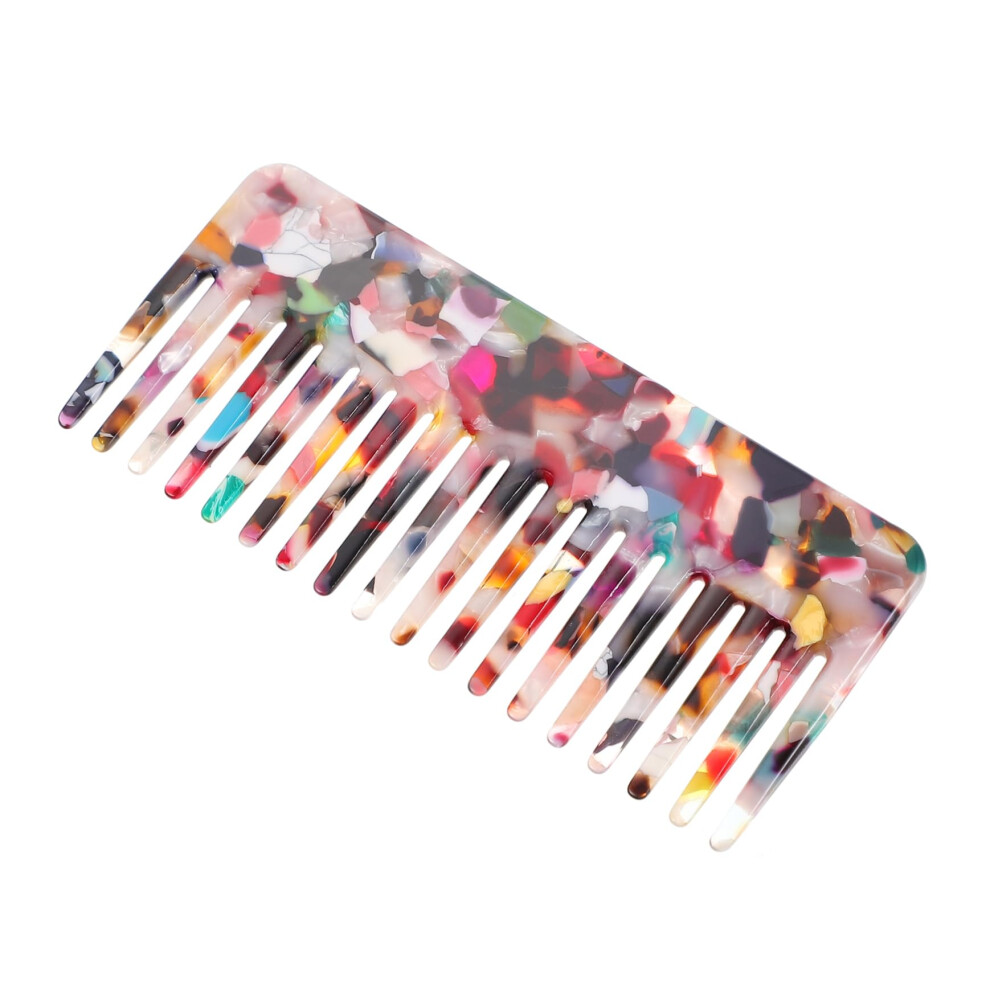 Wide Tooth Hair Comb with Ergonomic Grip for Thick, Curly, Wet and Dry Hair Detangling