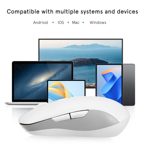 Wireless Mouse Rechargeable Mouse Laptop Mouse Portable Optical Mouse Adjustable Sensitivity Computer Mouse 2