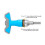 T-Type Screwdriver Handle 2-In-1 Batch Ratchet Driver 4mm 6.35mm Hex Adapter 6