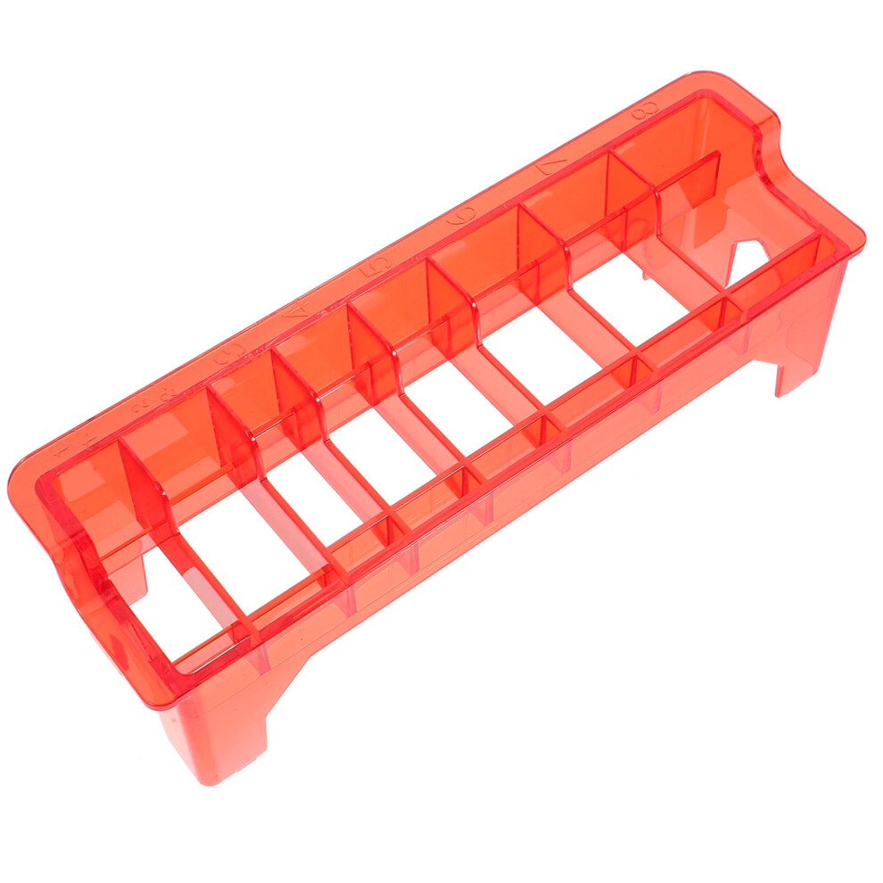 Hair Clipper Guard Holder Storage Box with Durable Plastic Build for Barber Comb Organizer Salon Tools