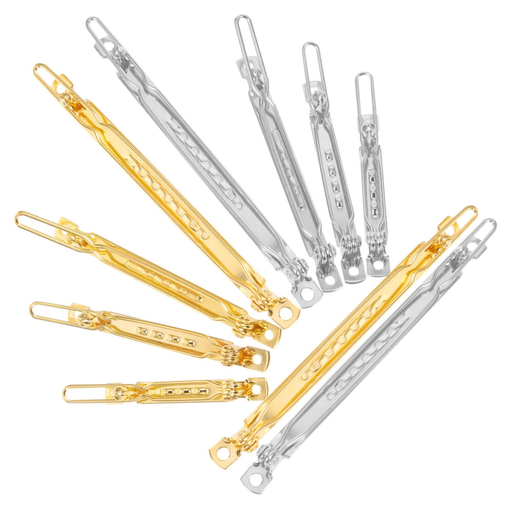 16pcs Metal Hair Clips and Iron Flat Hair Barrettes for DIY Crafts Styling Braiding Assorted Sizes