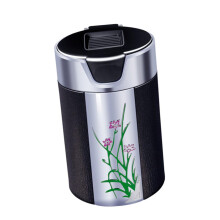 Car Ashtray with Lid and LED Light, Smokeless Detachable EasyClean NonSkid Base for Vehicle