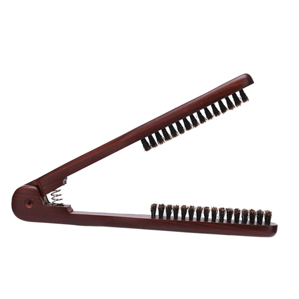 Unisex Double Sided Hair Straightening Comb With Frizzreducing Bristles For Salon And Home Styling