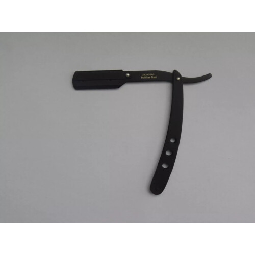 Matte Black Safety Razor with Ergonomic 3Hole Handle for Precision Shaving Control