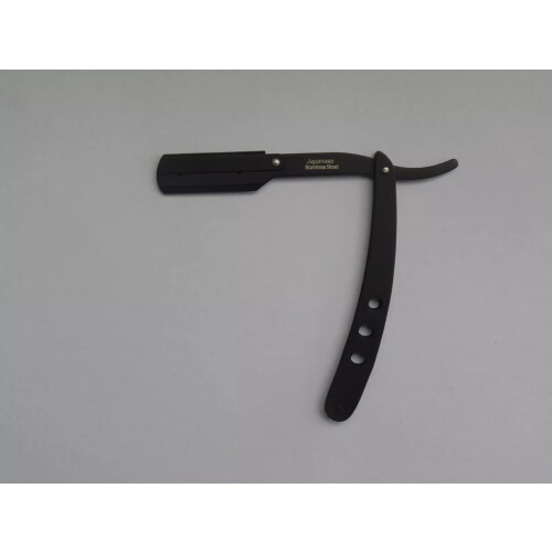 Matte Black Safety Razor with Ergonomic 3Hole Handle for Precision Shaving Control 2
