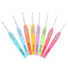 Craft Knitting Hook Crochet Supplies 8 Pcs Metal Suite Kit Yarn Needle DIY Hooks