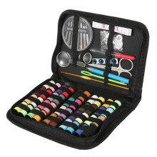128pcs Portable Travel Sewing Box Kit Needles Thread Stitching Kit DIY Sewing Supplies Premium Mini Sewing Accessories