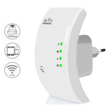 WiFi repeater, Powerful WiFi amplifier, WiFi extender N300, WiFi signal amplifier, 1 Ethernet port, Covers up to 200