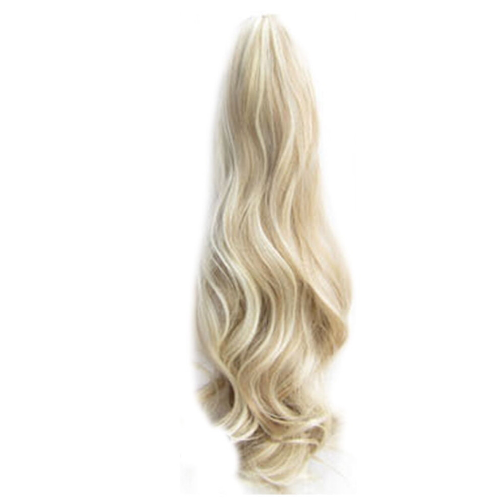 Jygee 55cm Women Girls Long Curly Wavy Ponytail Extension Synthetic Hair Piece Clip Hair Extensions 11