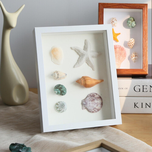 4x6 Small Shadow Box Frame with Dustproof Acrylic Front for Keepsakes and Memorabilia, White 1