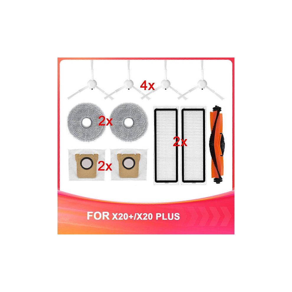 Accessories for compatible with Xiaomi Mijia Robot Vacuum Cleaner X20+/X20 PLUS