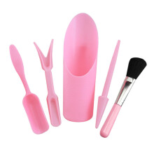 Gardening Tools Set 6Piece Kit for Succulent Planting and Bonsai Care with Scoop and Brush