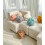 Hand Knitted Knotted Ball Lambswool Pillow Black 35CM 3