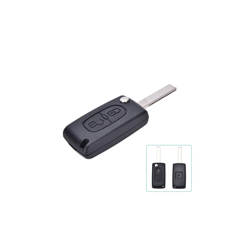 2 Key Case For Peugeot 307 308 107 207 407 Black 9130661658812