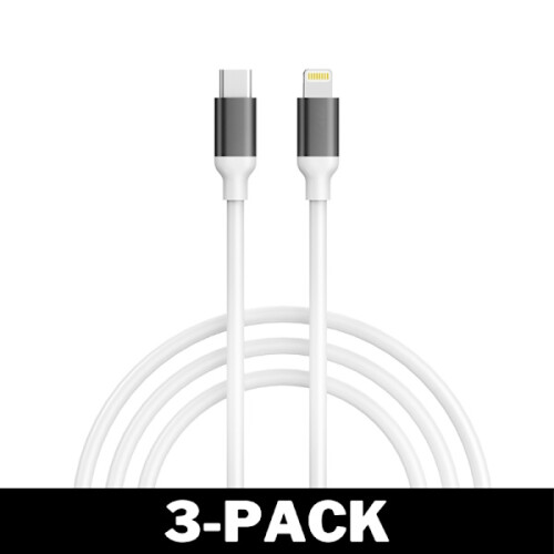 Stark 20W USB-C till Lightning Kabel Vit - 2 meter 2-Pack 1