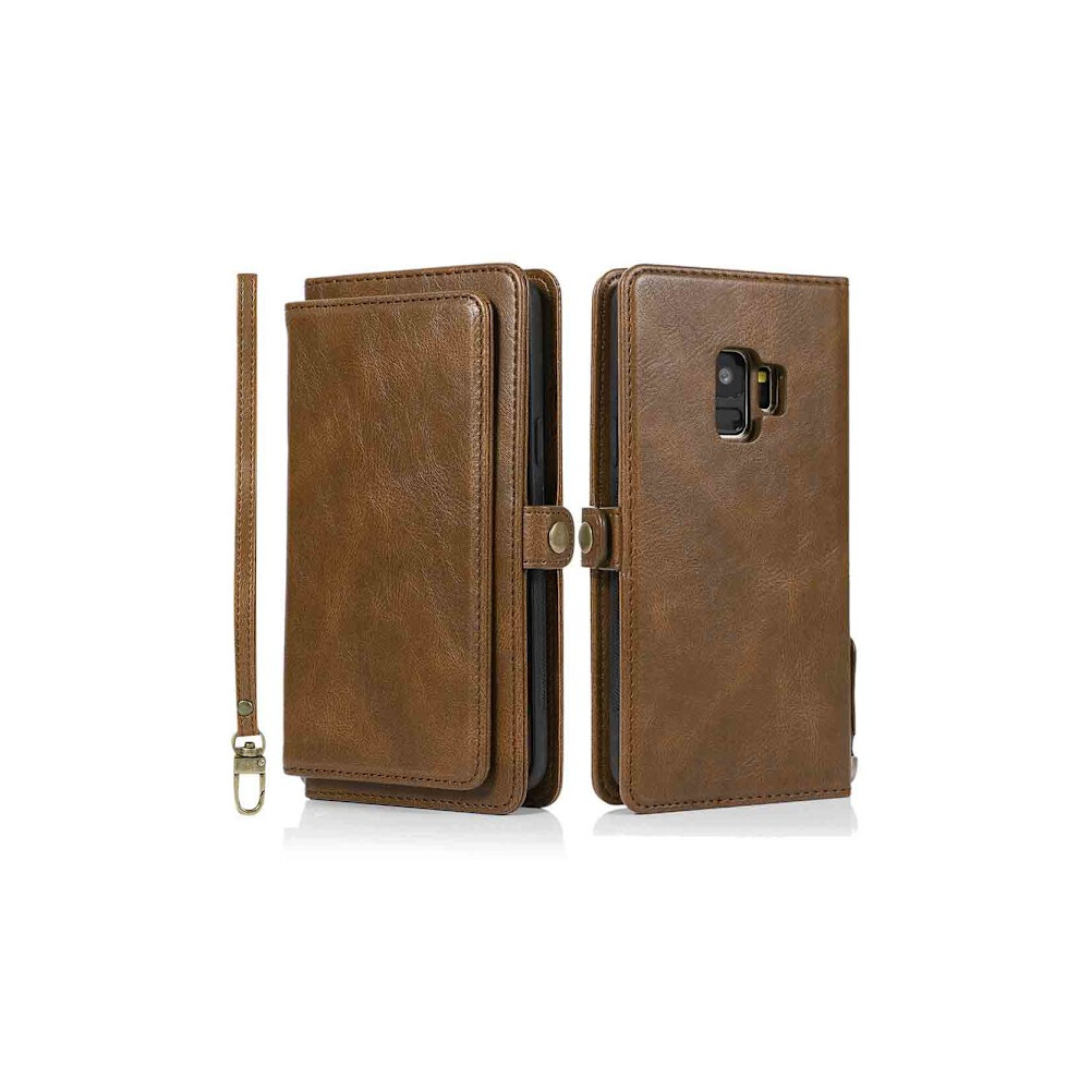 Wallet Case - Compatible With Samsung Galaxy S9 Brown 9130661659284