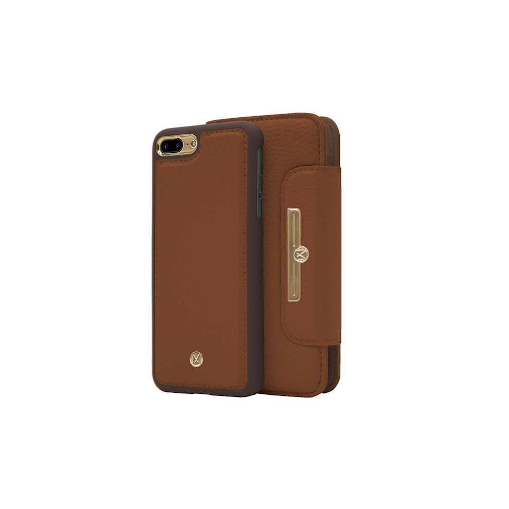 Compatible With Iphone 7/8 Plus Marvãªlle Magnetic Case & Wallet Light Brown 9130661659307